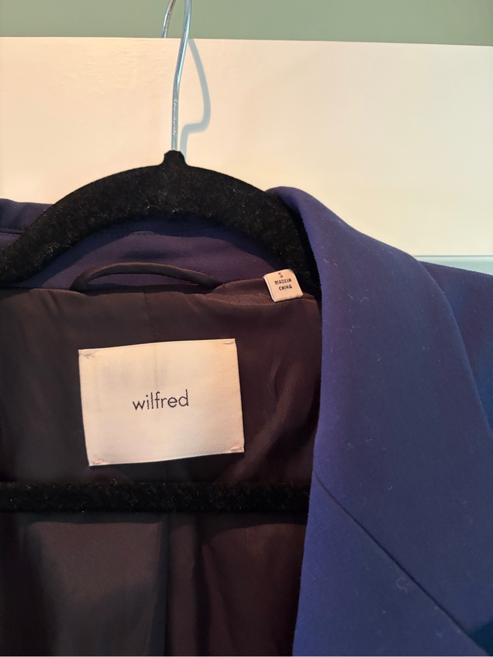 Aritzia Wilfred Cobalt Blue Tailored Blazer